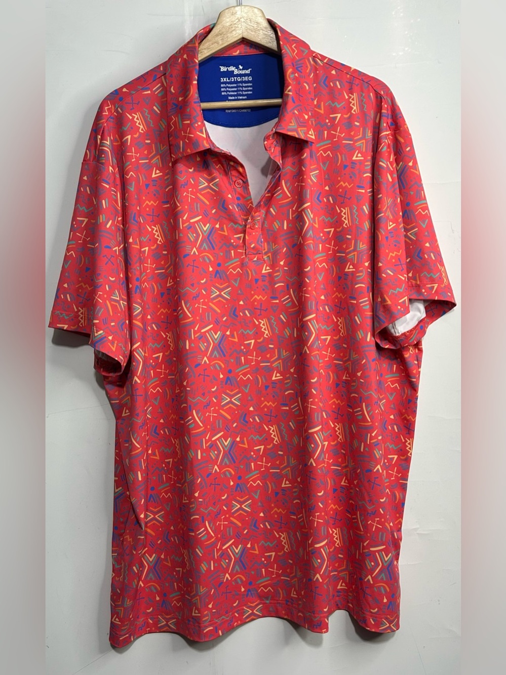 Birdie Bound Sprinkle Confetti Polo Shirt 3XL
